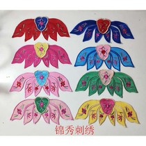 Ethnic style embroidered flower girl spring and summer outdoor hat sunshade empty top long brim hat Chinese style embroidered hat accessories