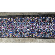 Ethnic style large strip flower embroidery Miao full embroidery cloth photography clothing accessories