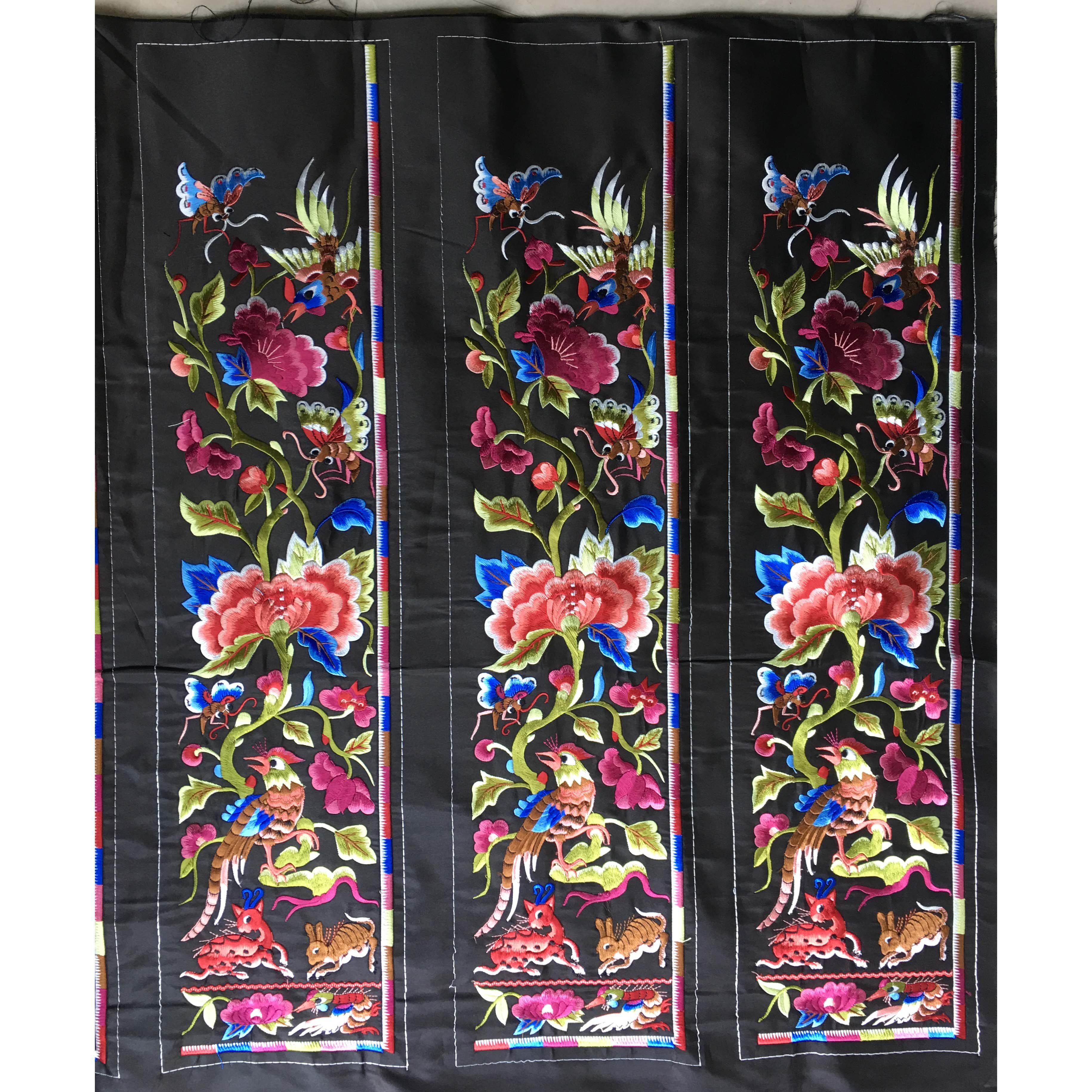 Ethnic embroidery piece clothing accessories imitation handmade old embroidery machine embroidery embroidery lace embroidery piece handicraft embroidery