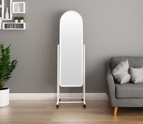 Gương phòng ngủ stereo gương toàn thân dễ thương cô gái phòng ngủ sàn gương lưới màu đỏ in gió cơ thể gương - Gương gương xiaomi