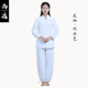 Shang nhân dân tệ như zen đặc biệt loạt bộ yoga phù hợp dài sleevehan váy Thiền ăn mặc phong Trung Quốc zen Tang váy