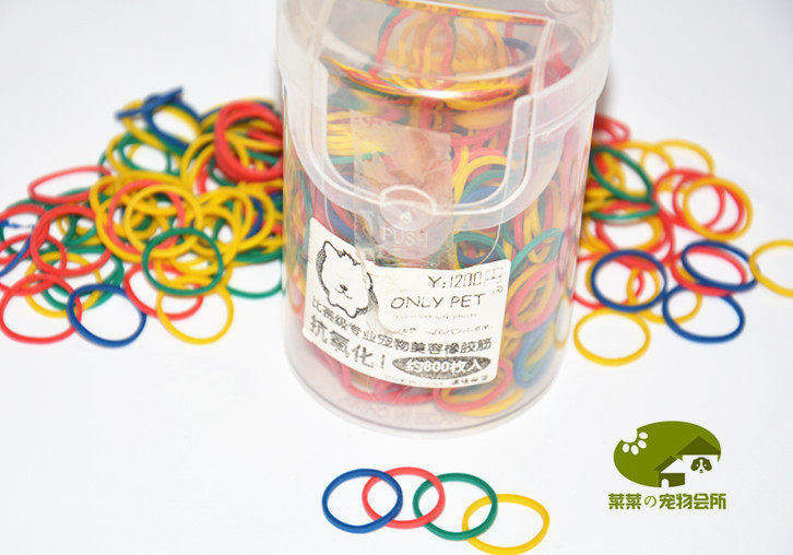 American Import Bag with colorful rubber band Pet Hair Accessories Pooch Pirion 100 root in