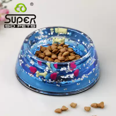 Super Hop Floating Bowl Dog Bowl Dog Bowl Cat Bowl Cat Bowl Non-slip Pet Food Bowl Interior Decoration will swim