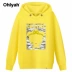 Ohlyah thương hiệu áo pull trùm đầu áo len dài tay của phụ nữ mùa xuân và mùa thu phim hoạt hình học sinh hàn quốc áo khoác rộng - Áo len Áo len