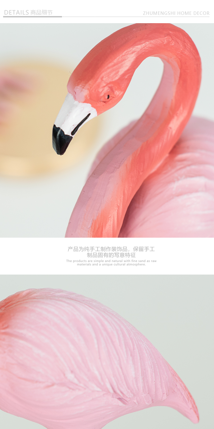 ★ Bắc Âu phong cách flamingo đồ trang trí sáng tạo trang trí nhà phòng khách TV nội thất thiết kế spa mini tại nhà