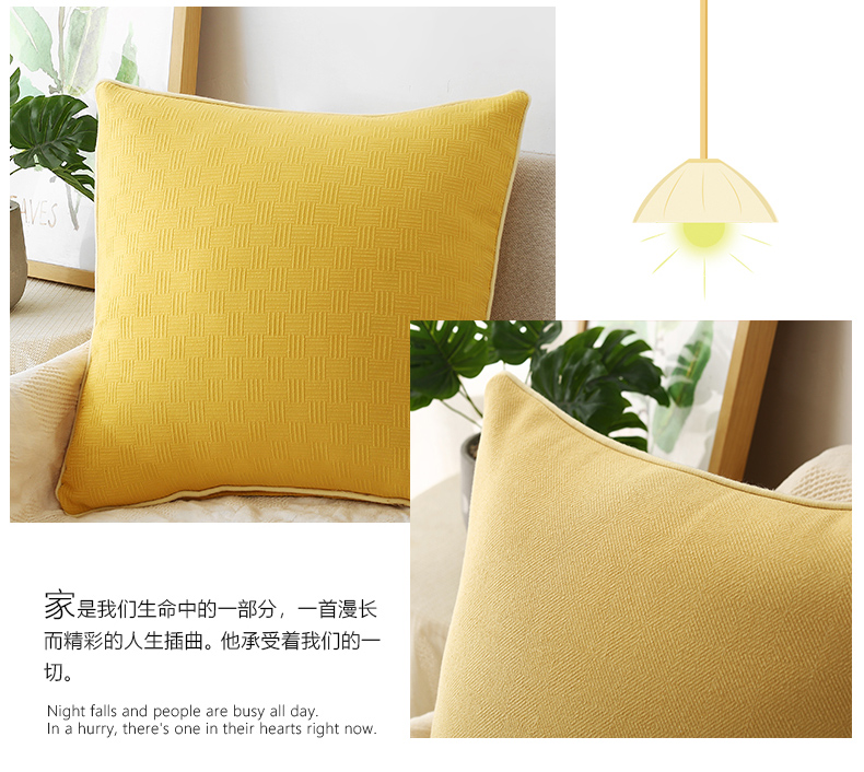 Đệm sofa gối đệm phòng khách gối tựa lưng lớn hình chữ nhật eo lớn gối trở lại ôm gối gối Bắc Âu - Trở lại đệm / Bolsters Chăn gối văn phòng 2 trong 1