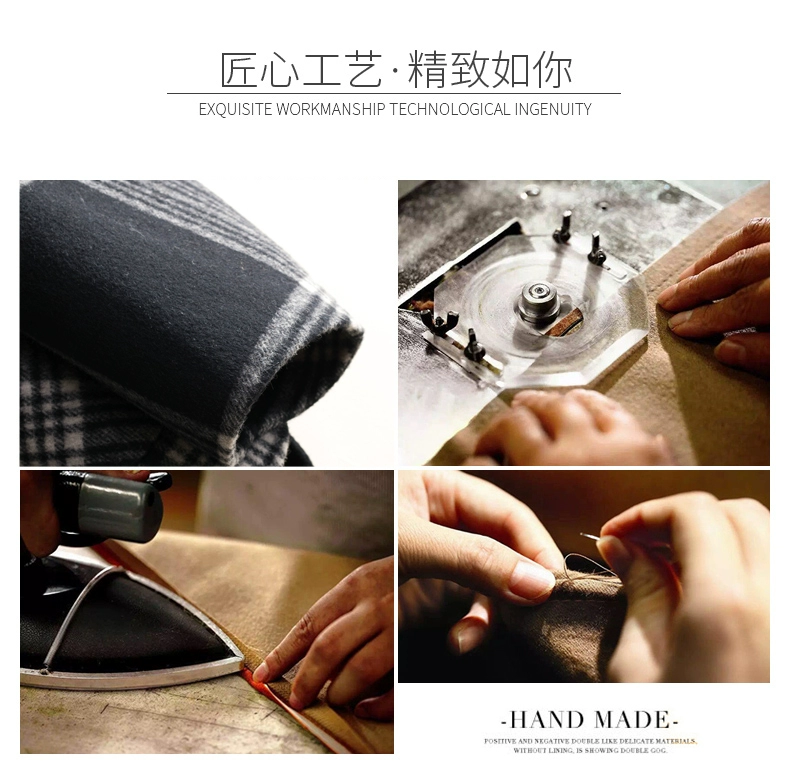 Áo khoác lông cừu mùa đông nữ áo len ngắn bóng dáng lỏng 方 kiểu áo ca rô không có cashmere
