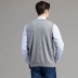 Mùa đông người đàn ông mới của V-Cổ cashmere vest không tay cashmere áo len màu rắn dệt kim vest cashmere áo len ấm cổ điển