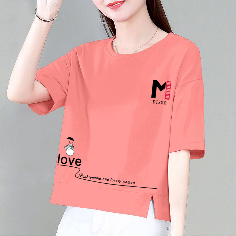Pure Cotton Short-Sleeved T-Shirt for Petite Women, Short Style, 2025 Summer New Model, Loose Fit, Slimming, Versatile Design Top Pure Cotton Short-Sleeved T-Shirt for Petite Women, Short Style, 2025 Summer New Model, Loose Fit, Slimming, Versatile Design Top