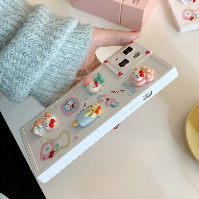 Cute HelloKitty 3DSoft Girls 15, 14, 13, 12, 11 iPhone Case