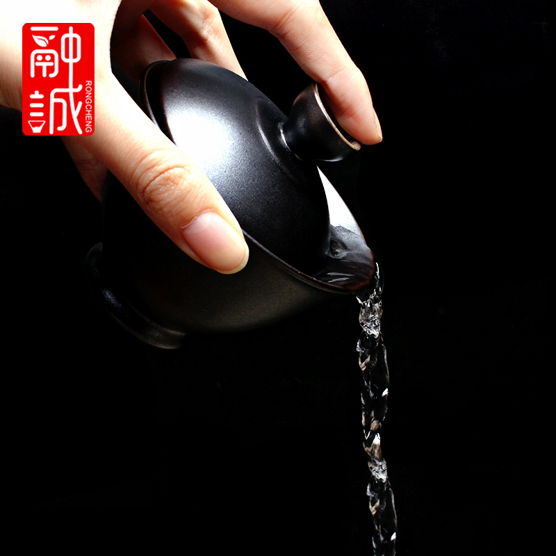 Melts if black pottery tea zen tureen ceramic glaze to use three large kung fu tea tea bowl