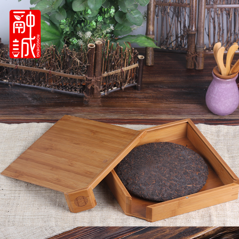 Melts if tea box knife drawer bamboo tea with tea ChaZhen tea tray tea cake tea accessories shelf points
