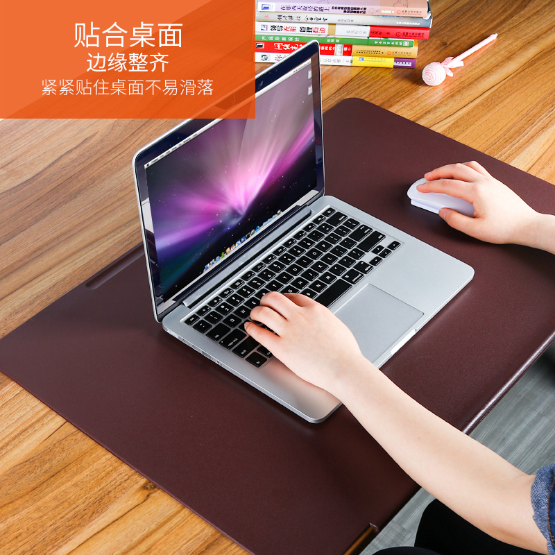 Cool odd desk pad writing pad laptop table pad protection pad leather pad keyboard pad large lock edge