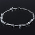 S925 sterling bạc vòng chân thời trang Nhật Bản và Hàn Quốc trang sức bạc dây đỏ nữ sao chuông vòng hoa sinh nhật quà tặng lắc chân nữ pnj Vòng chân