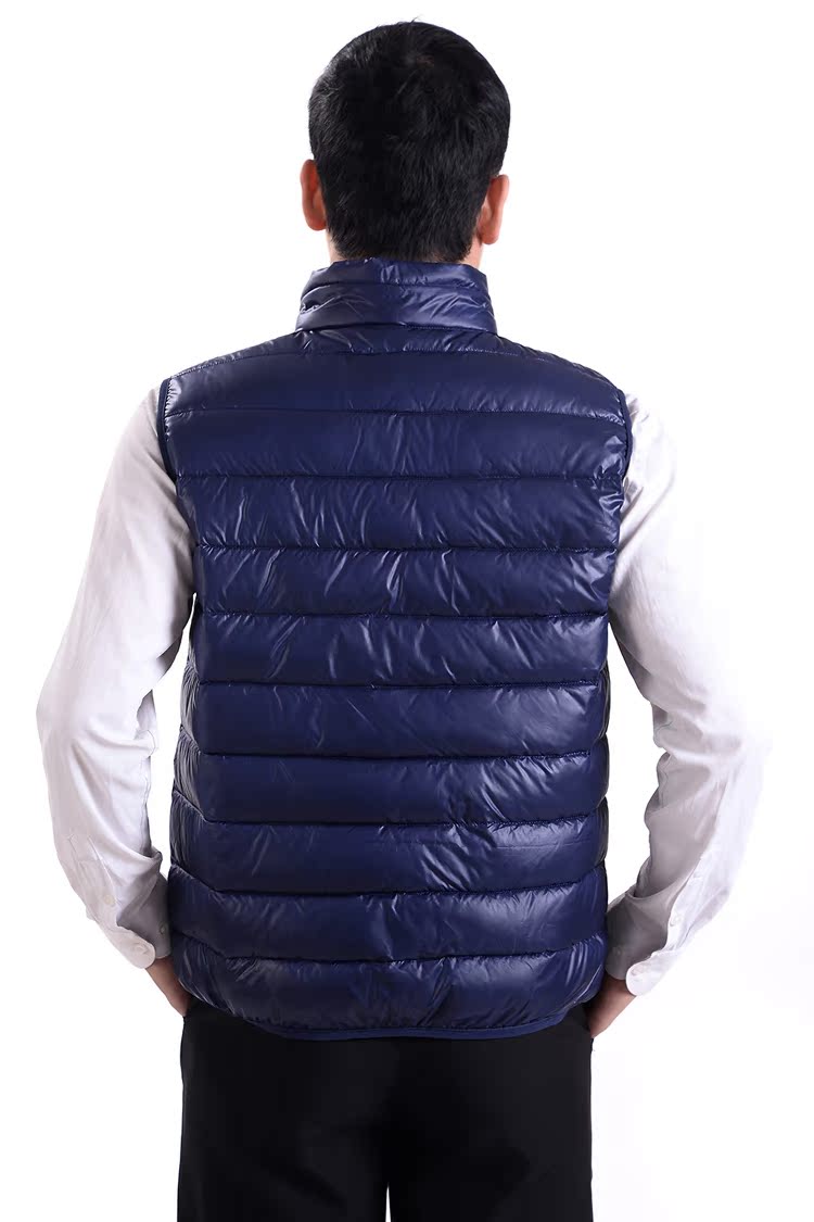 Áo vest nam cotton mùa thu đông dày trẻ trung xuống áo ấm cotton trung niên vest ngắn vest ngoài mặc áo ba lỗ trắng