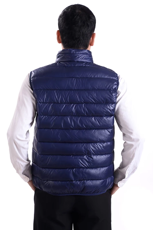 Áo vest nam cotton mùa thu đông dày trẻ trung xuống áo ấm cotton trung niên vest ngắn vest ngoài mặc