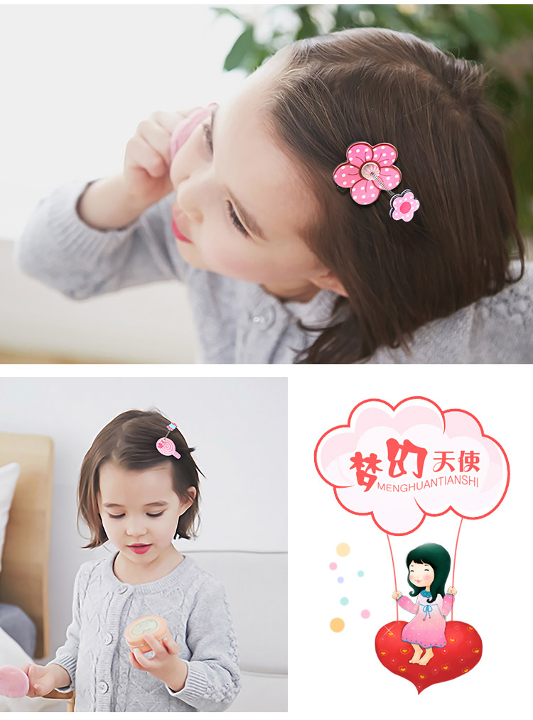 Trẻ em Hàn Quốc kẹp tóc clip phim hoạt hình cô gái mùa xuân clip công chúa dễ thương bé headdress clip nhỏ bán buôn phụ kiện tóc