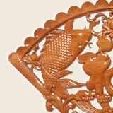 福源祥 Веерообразное красное дерево, китайский узел, большой кулон для гостиной, дома, крыльца, новое украшение дома, подарок на новоселье