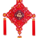 福源祥 Очень большой кулон из красного дерева в китайском узле для гостиной с благословением характера, большой кулон для гостиной, крыльца, высококачественный кулон