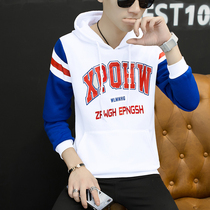 Spring white sweater mens Korean slim teen hoodie Baseball suit trend mens couple jacket