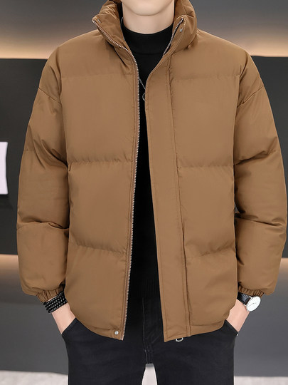 2025 New Winter Men's Cotton-Padded Jacket, down Cotton Coat, Men's Couple Style, Thickened and Warm Cotton-Padded Jacket