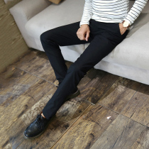 Summer new casual pants mens Korean slim nine-point pants student mens pants pants spring and autumn mens pants mens
