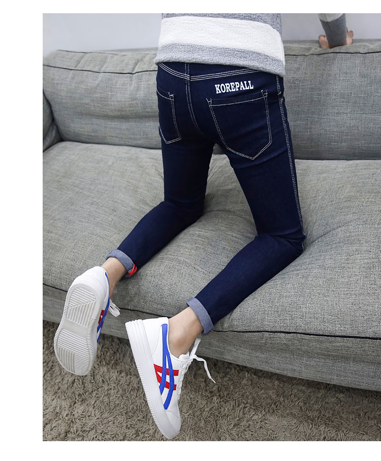 Mùa hè đen kéo dài chín điểm quần jeans nam phiên bản Hàn Quốc của quần tu luyện 9 điểm chân quần thủy triều nam mỏng phần quần nam - Quần jean quần short jean nam