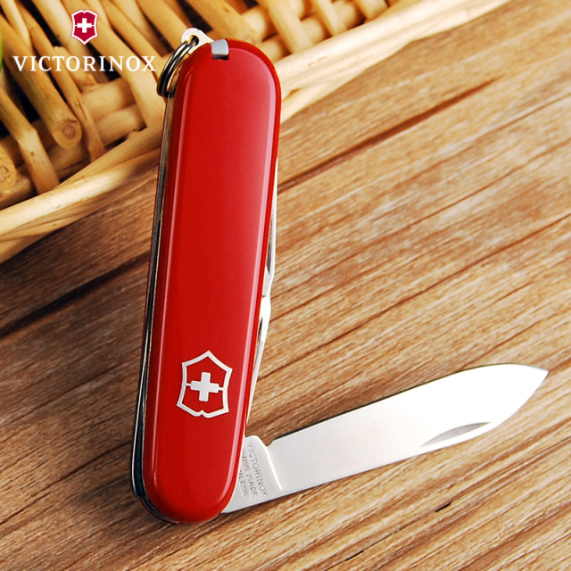 ດັ້ງເດີມ Victorinox Swiss Army Knife 84mm Recruit (ສີແດງ) 0.2503 Multifunctional Folding Swiss Knife ຂອງແທ້