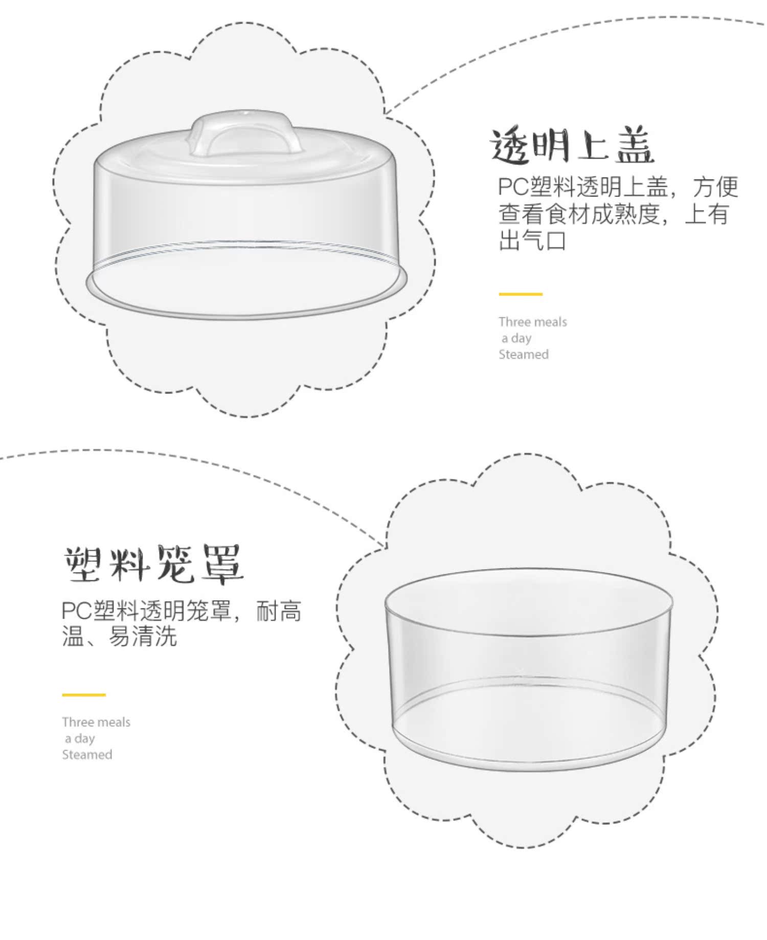 nồi lẩu mini hàn quốc Rongshida hai lớp nồi trứng mini mini đa chức năng máy luộc trứng nhỏ tự động tắt trứng hấp - Nồi trứng nồi lẩu mini cắm điện