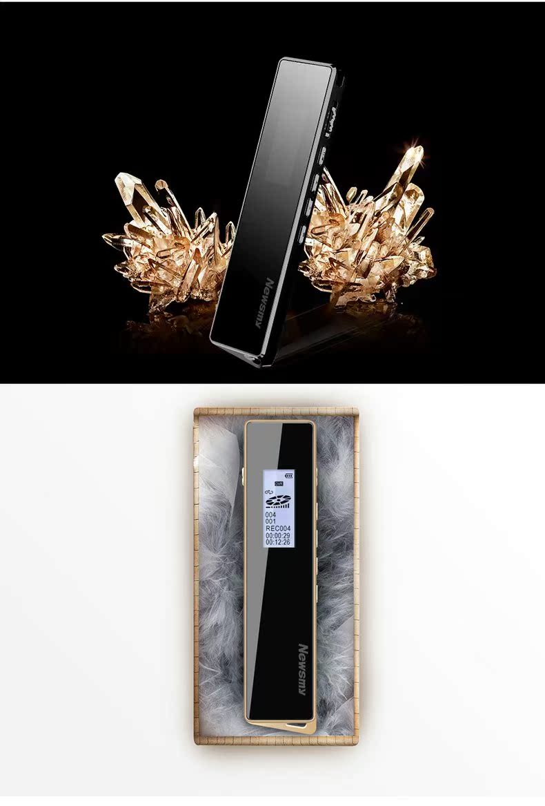 máy nghe nhạc kết nối wifi Newman ghi âm bút chuyên nghiệp HD giảm tiếng ồn lớp hội nghị lớp MP3 máy nghe nhạc Walkman nhỏ bên ngoài - Máy nghe nhạc mp3 	máy nghe nhạc bluetooth sony