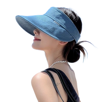New denim airtop hat woman 100 hitch sunscreen sunhat Outdoor Foldable Sun Hat Trendy Look Good