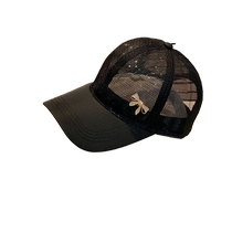 New hat children Summer thin cotton net yarn baseball cap Fashion water drill hollowed-out mesh cap breathable sun-shading duck tongue cap man