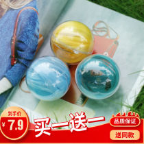 Blue pick and dye hair theist wig strips hanging ear dyeing hair piece short hair gradient hanging ear dyeing wig color simulation