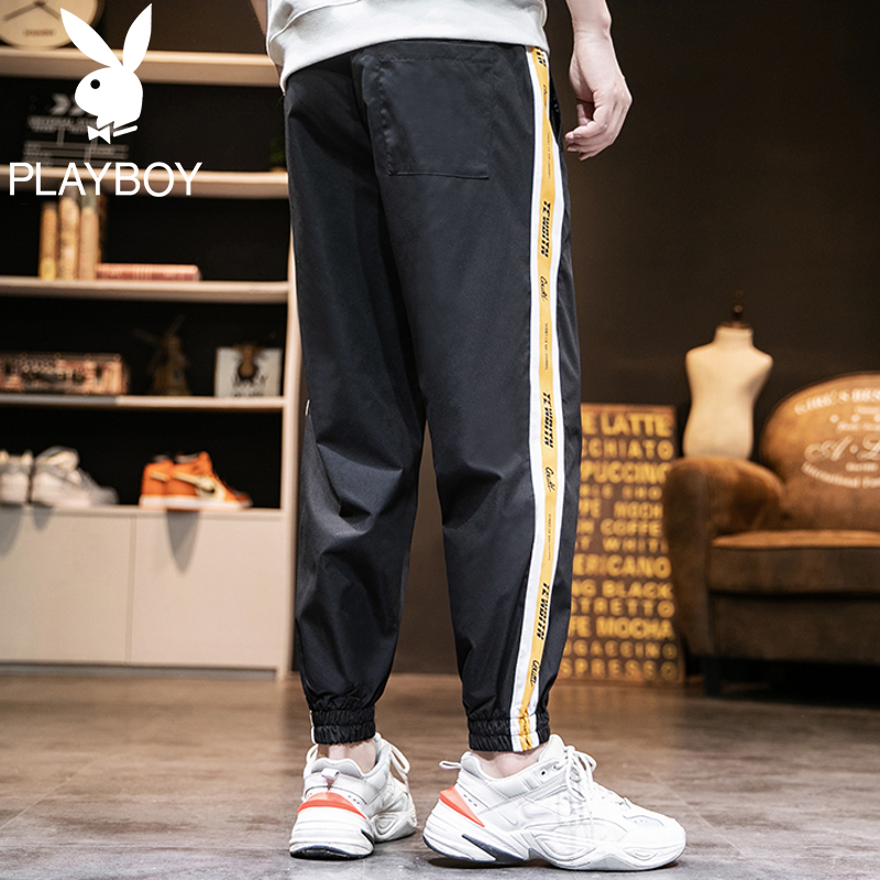 Playboy workpants nam giới thường quần dài Hàn Quốc phiên bản của mùa hè xu hướng loose-fitting bó thẻ chân chín điểm quần