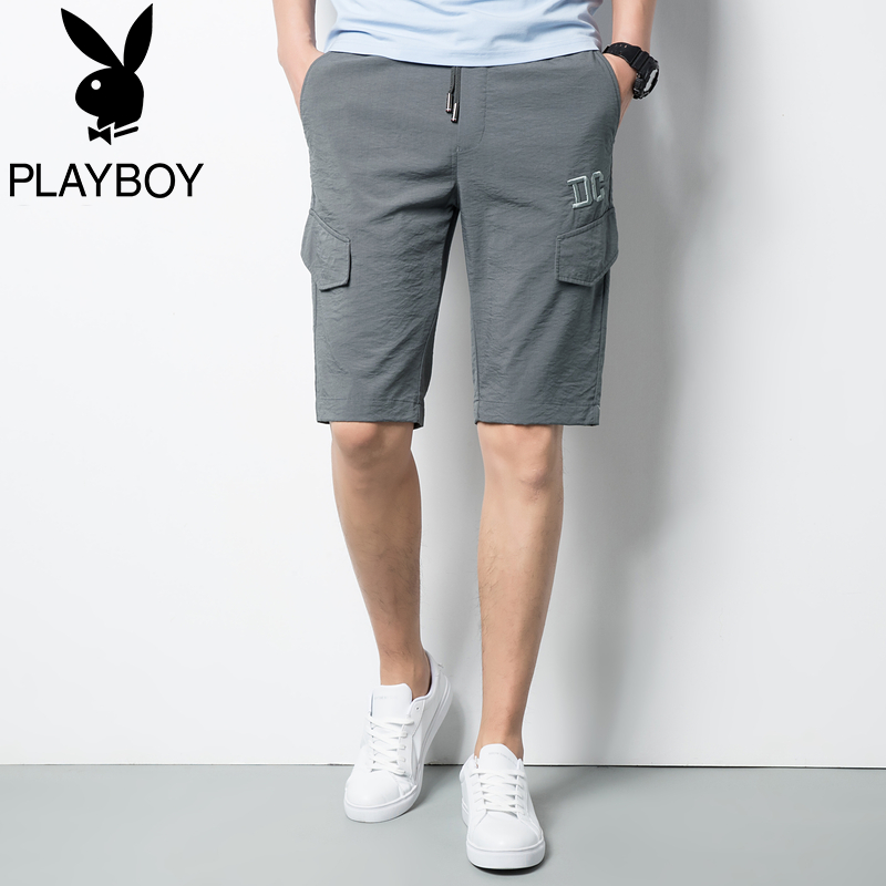 Playboy của nam giới quần short kinh doanh mùa hè mỏng 2020 mới giữa quần ins hợp thời trang giản dị quần năm điểm