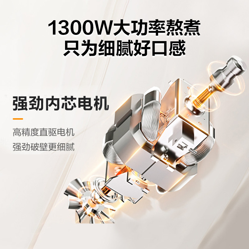 Supor Blender, Household Soy Milk Maker, Multifunctional Juicer, Low-Noise Grain and Mixed Grain Food Processor