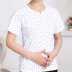 Mùa hè trung niên in ngắn tay phụ nữ dệt kim cotton vest mẹ tải bông áo bông kích thước lớn đồ lót Áo vest