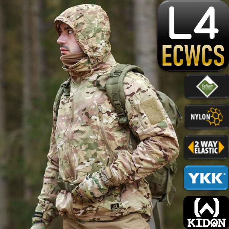 Kidon Seven Shield L4 Storm Tactical Jacket Outdoor Commuting Spring and Autumn Lightweight Soft Shell Waterproof Breathable Training Jacket Kidon Seven Shield L4 Storm Tactical Jacket Outdoor Commuting Spring and Autumn Lightweight Soft Shell Waterproof Breathable Training Jacket
