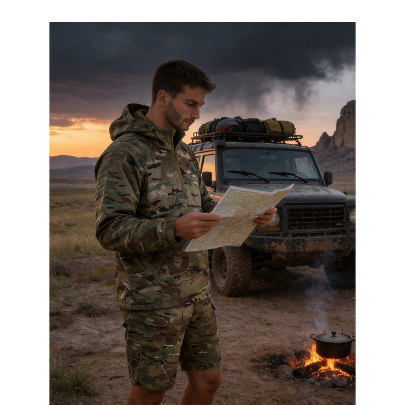 Kidon Seven Shield Awa All-Weather Tactical Windproof Coverall Outdoor Pullover Raincoat Warm Sun Protection Training Compression Clothing