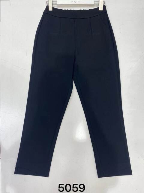 2021 ຕົ້ນດູໃບໄມ້ລົ່ນໃໝ່ CNZ Classic Black Versatile Elastic Pants High Waist Pants Casual Harem Pants with Diagonal Slits 5059