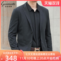 Spring and Autumn Suit Mens Jacket Middle-aged Thin Suit Fit Korean Small Suit Top Casual