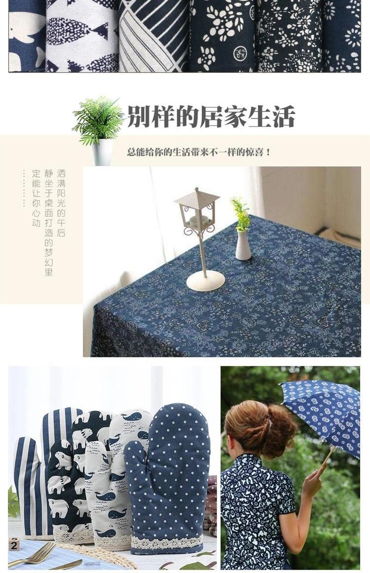 Phong cách Nhật Bản vải thủ công DIY nóng dập vải rèm khăn trải bàn vải bông đầu sofa chất liệu đệm các loại vải cotton
