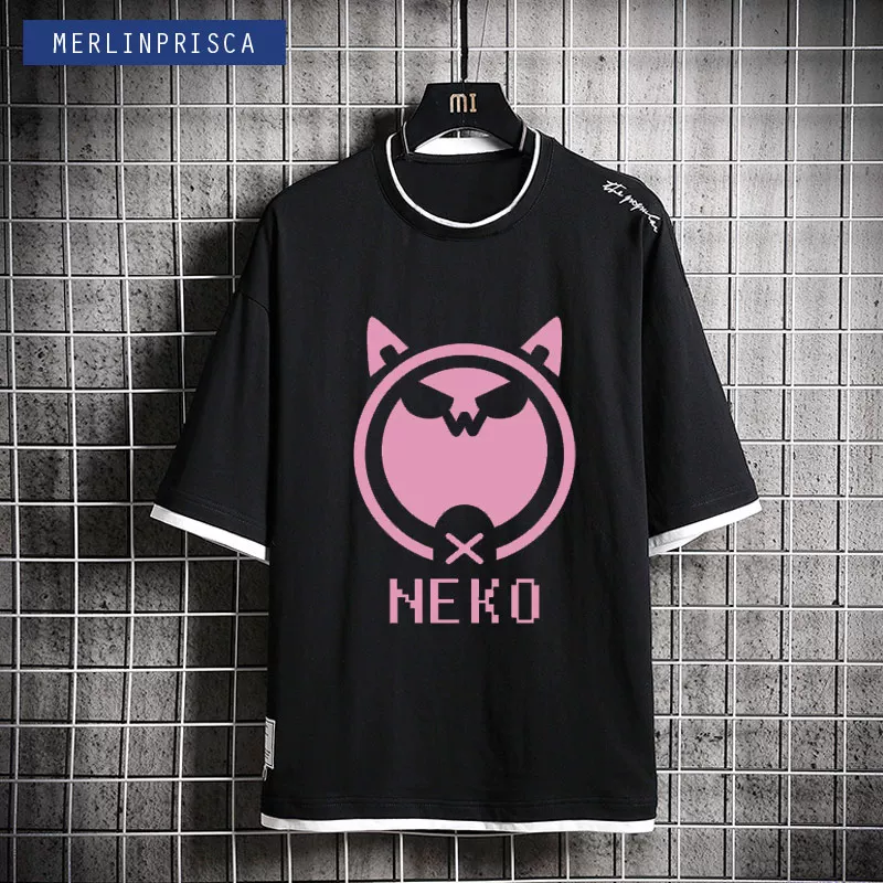 NEKO Электронная музыка мобильные игры Музыкальный мир Cytus 2 берет молодых парней и девушек футболки с коротким рукавом