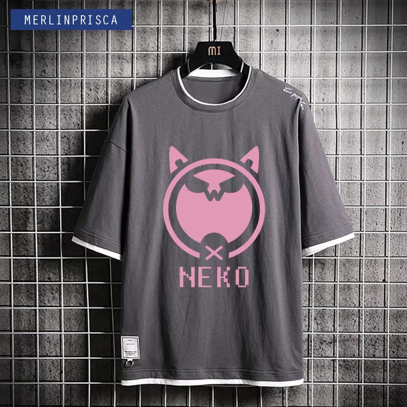 NEKO Электронная музыка мобильные игры Музыкальный мир Cytus 2 берет молодых парней и девушек футболки с коротким рукавом