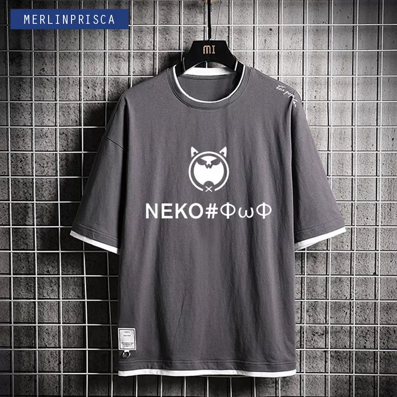 NEKO Электронная музыка мобильные игры Музыкальный мир Cytus 2 берет молодых парней и девушек футболки с коротким рукавом