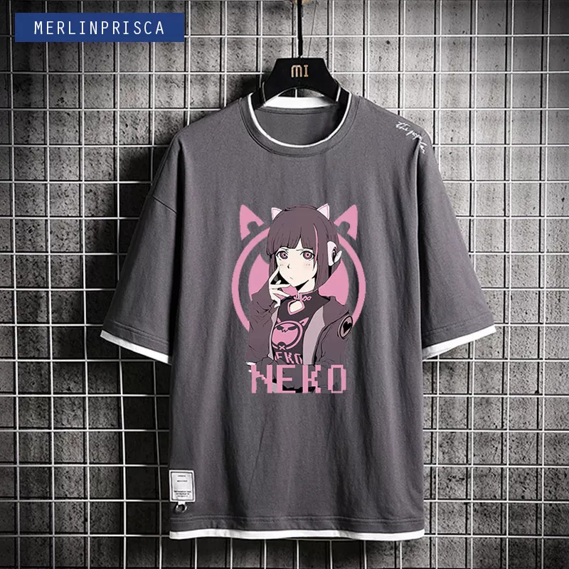 NEKO Электронная музыка мобильные игры Музыкальный мир Cytus 2 берет молодых парней и девушек футболки с коротким рукавом