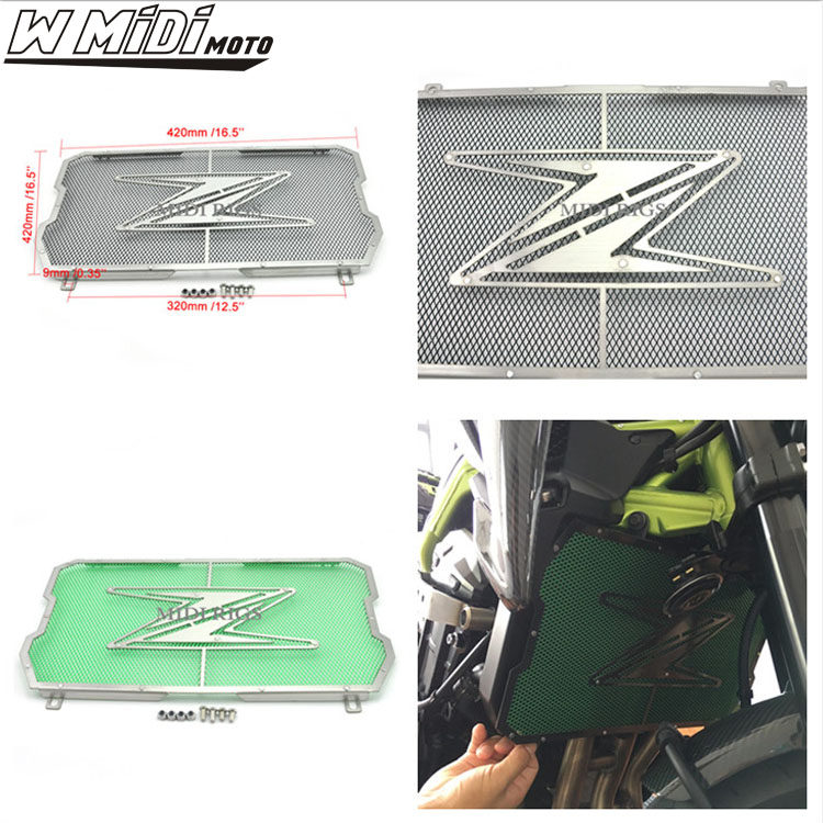 Suitable for KAWASAKI Z900 17-20 years modified water tank net radiator locomotive water tank protection net