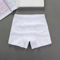 Day Ensemble Boys Quality Classic Pure White Flat Corner Briefs Children Full Cotton Pure Color Breathable Large Four Corner Shorts