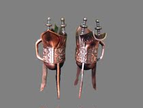 Mongolian handicraft gifts Mongolian special wine set Triangle wine glass special large size