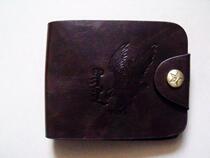 2021 brown mens short wallet ethnic style Mongolian characteristic elements
